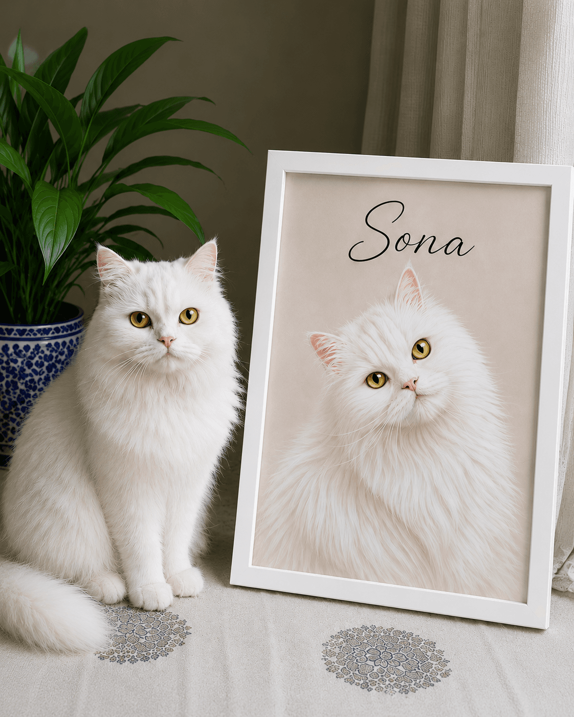 Radha's custom pet portrait
